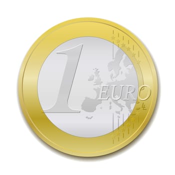 The european union one euro coin