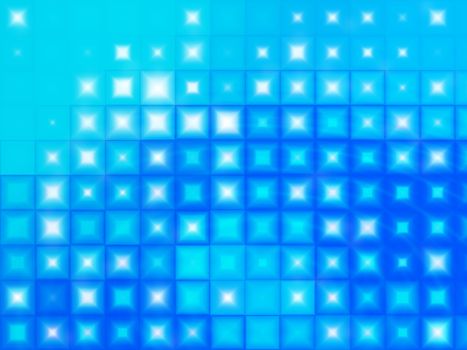 Ice blue squares and diamonds winter background