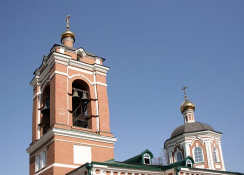 View of a bell-tower on an Easter Sunday.