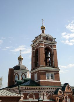 View of a bell-tower on an Easter Sunday.