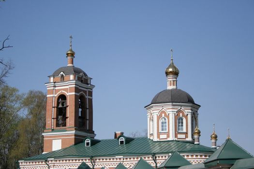 View of a church on an Easter Sunday.