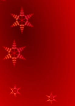 Simple festive background with soft focus snowflake shapes and copyspace