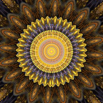 Abstract fractal background. Computer generated graphics. Floral patterns 3D.