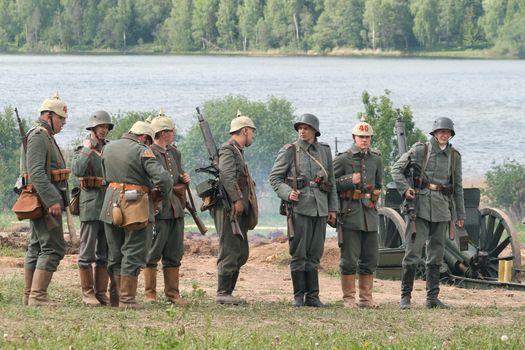 World War 1, reenacting