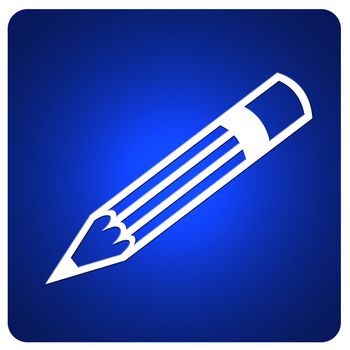 web button with pen symbol