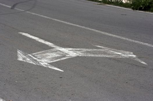 Picture of some road marks