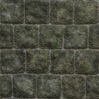 Seamless Stone Wall Background with Texture Rocks