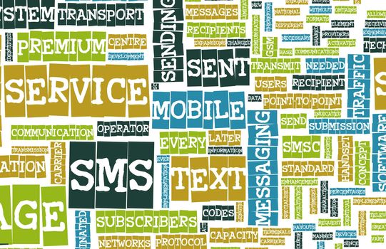 SMS Mobile Text Short Message Service Concept