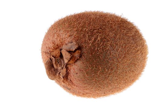 Tropical ripe fruit kiwi on a white background.