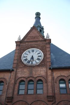 Historic terminal in Liberty State Park, with famous clocktower