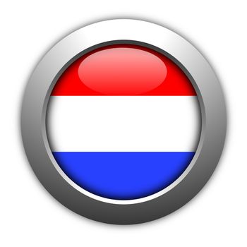 netherlands button flag sign or badge for website