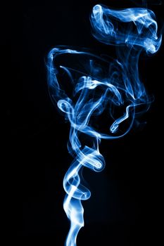 abstract smoke background with colorful smoke on black