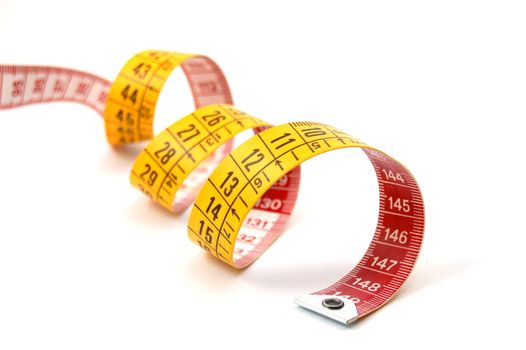 measuring tape isolated on a white background