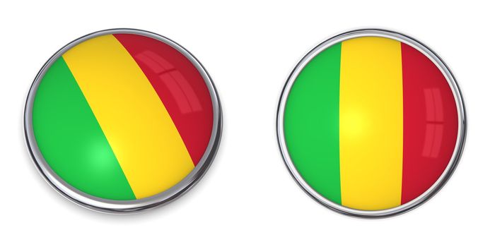 button style banner in 3D of Mali