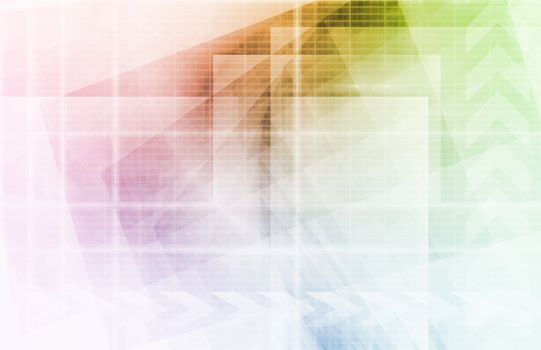 Futuristic Background as a Network Concept Art