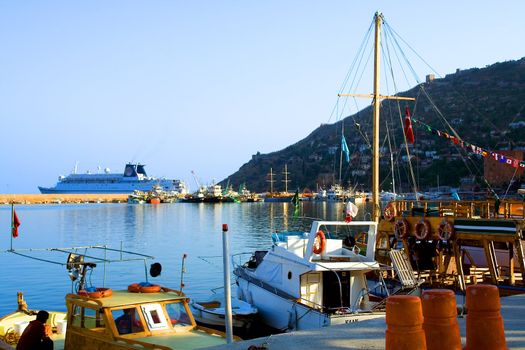 Ships and boats. Marina. Alania. Turkey
