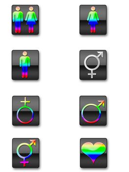 a collection of gender symbols