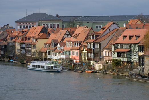 Bamberg. Germany.
Little Venice, a colony of picturesque fishermen's houses from the 19th century along one side of the river Regnitz.