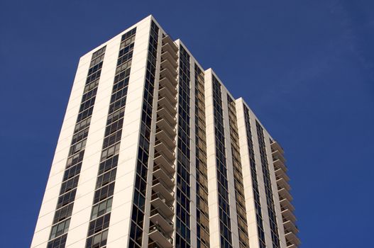 Modern High-Rise Condominiums in downtown Chicago.