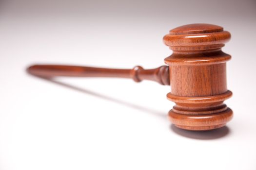 Gavel on Gradated Background with Selective Focus.