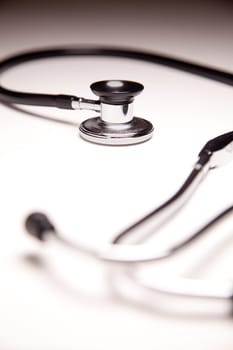 Stethoscope on Gradated Background with Selective Focus.