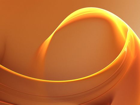 Wave on an orange background