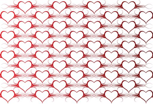 Nice background with red hearts for your valentine design