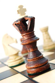 chess pieces showing concept for competition in business