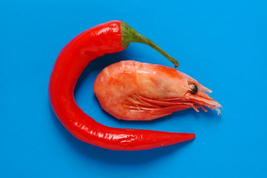 Red pepper and shrimp
