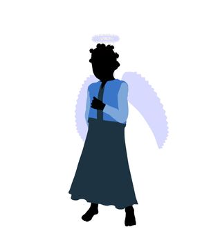 Nativity art illustration silhouette on a white background