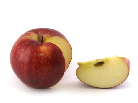 An apple variety called Red Cheaf isolated on white.
