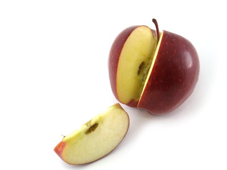 An apple variety called Red Cheaf isolated on white.
