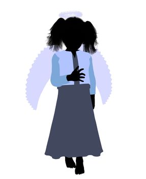 Nativity art illustration silhouette on a white background