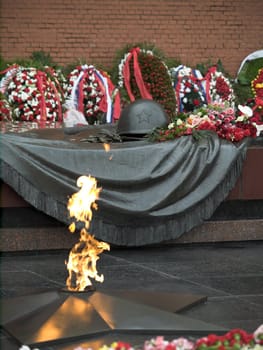 The monument of Unknoun Soldier (Kremlin, Moskow, Russia)