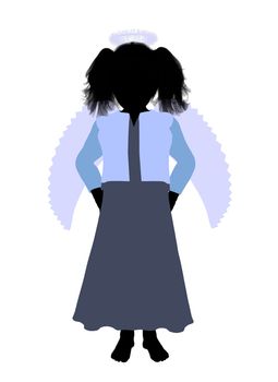 Nativity art illustration silhouette on a white background