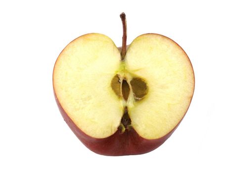 An apple variety called Red Cheaf isolated on white.
