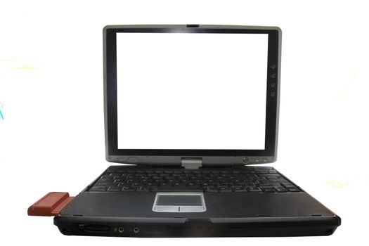 image of an opened laptop with the screen ready to edit