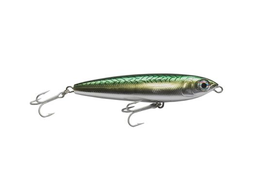 colorfull fishing lure with treble hooks