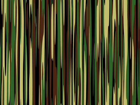 A sample of camouflage style pattern in shades of green and brown