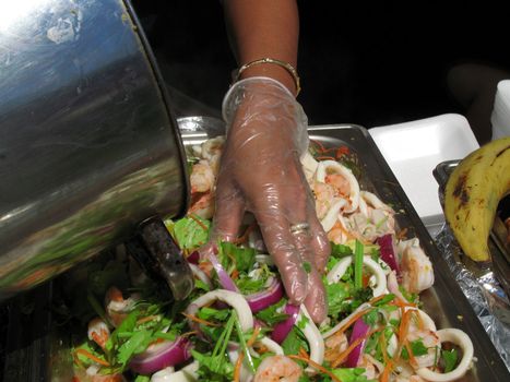 Outside catering at Thai Culture Festival