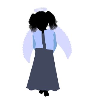 Nativity art illustration silhouette on a white background