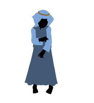 Nativity art illustration silhouette on a white background