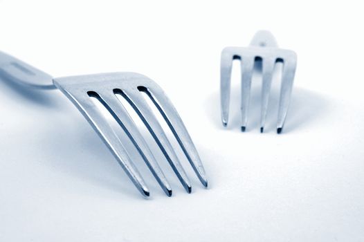 abstract fork background as a food concept
