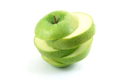 fresh apple isolated on a white background
