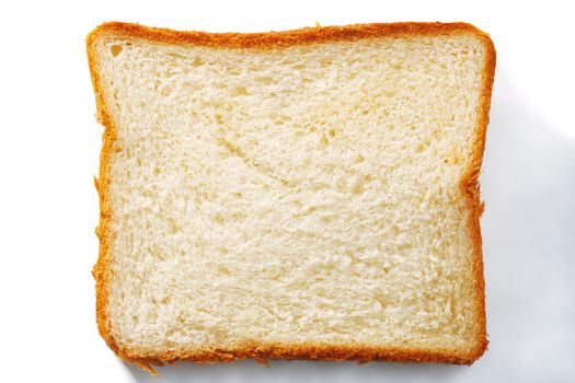 One  wheat toast on white background. The file includes a clipping path.  Professionally retouched high quality image.