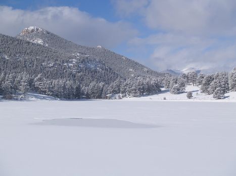 Lilly Lake in Winter, Rocky Mountain National Park