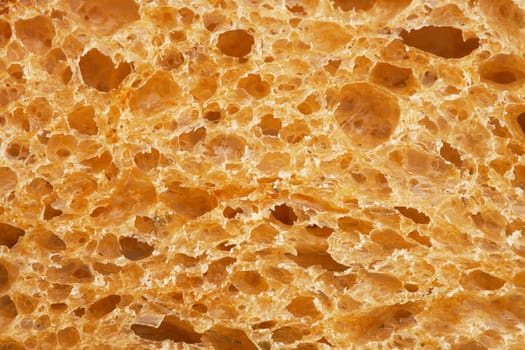 Texture of wheat bread. Close-up view.