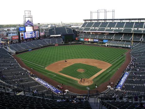 Home field of Colorado Rockies, located in downtown Denver
