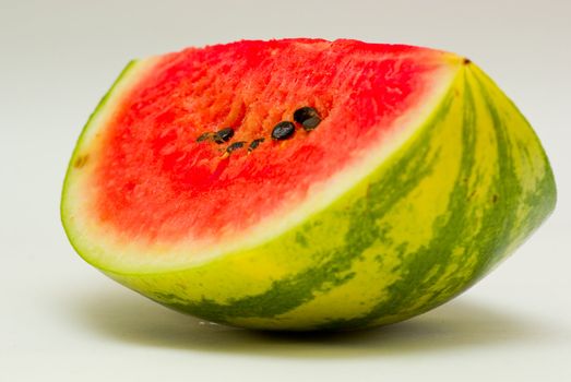 detail quarter melon with seed