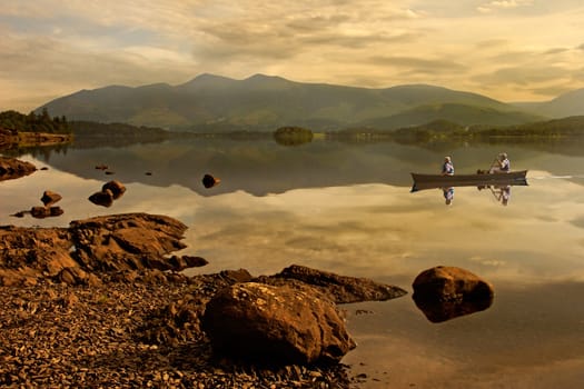 Derwent Water in the Lake District, Cumbria, England.